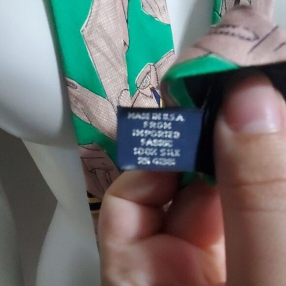 Vintage Polo by Ralph Lauren Shirt Patterned Tie - Picture 7 of 7